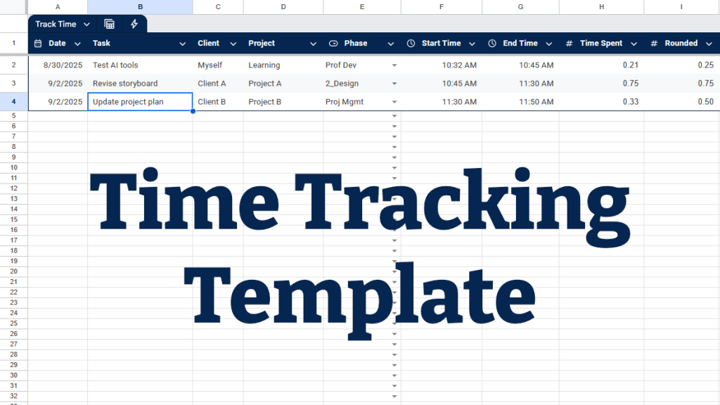 Time Tracking Template.